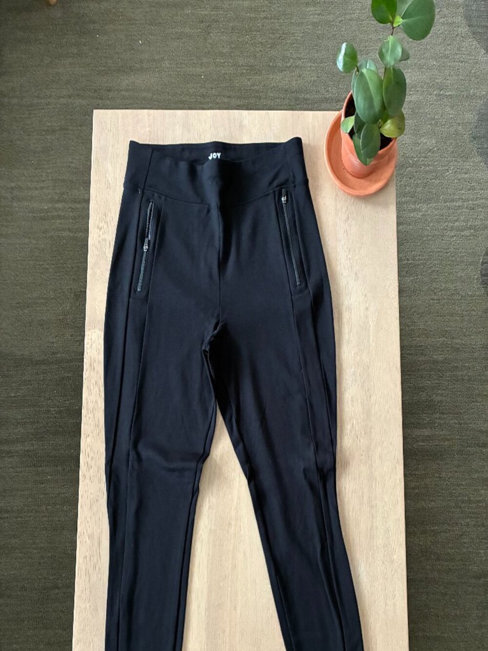 JoyLab Black Ponte Leggings Sz XL